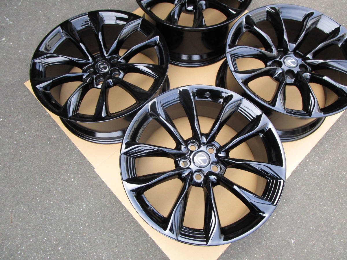 美品 鍛造 レクサス LC 純正 21インチ 8.5J +25 / 9.5J +25 PCD120 黒 