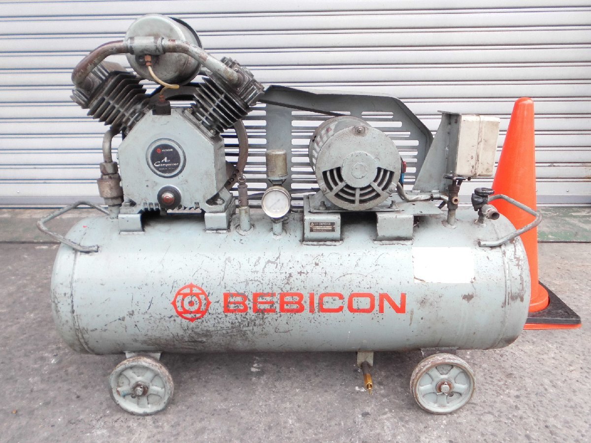 日立ベビコンエアーコンプレッサー3馬力(2.2kw) 三相200V