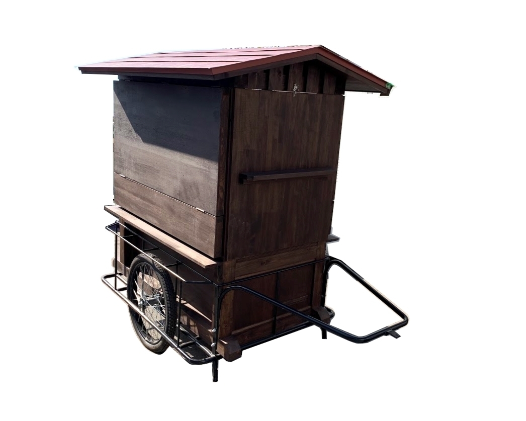 リヤカー 屋台 Yahoo!オークション 移動販売 移動販売用リヤカー 木 