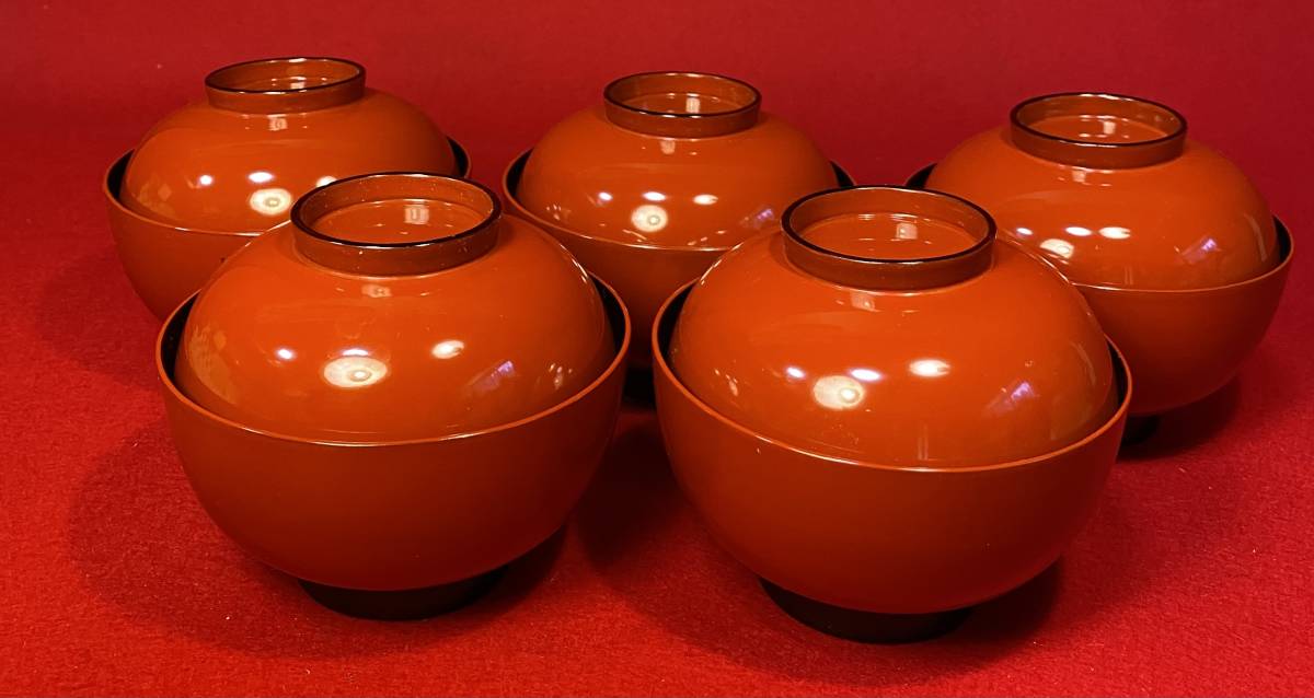 豊富な，2026 茶道具 木製朱漆塗 蓋裏根引松蒔絵 吸物椀5客まとめて 共箱 茶事 七事式 懐石 茶道教室 茶会席料理 表千家 裏千家 武者小路千家十職 茶会(椀)｜売買されたオークション情報、yahooの商品情報 椀