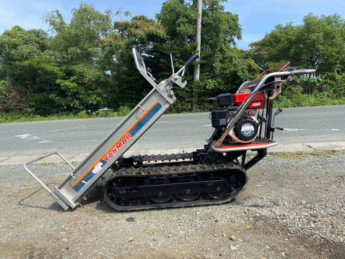 運搬車　ヤンマーMCG95　手動ダンプ！！　実働！！　OHVガソリンエンジン！！ ヤンマー YANMAR MCG95 手動ダンプ式 運搬車 ガソリンエンジン 再塗装