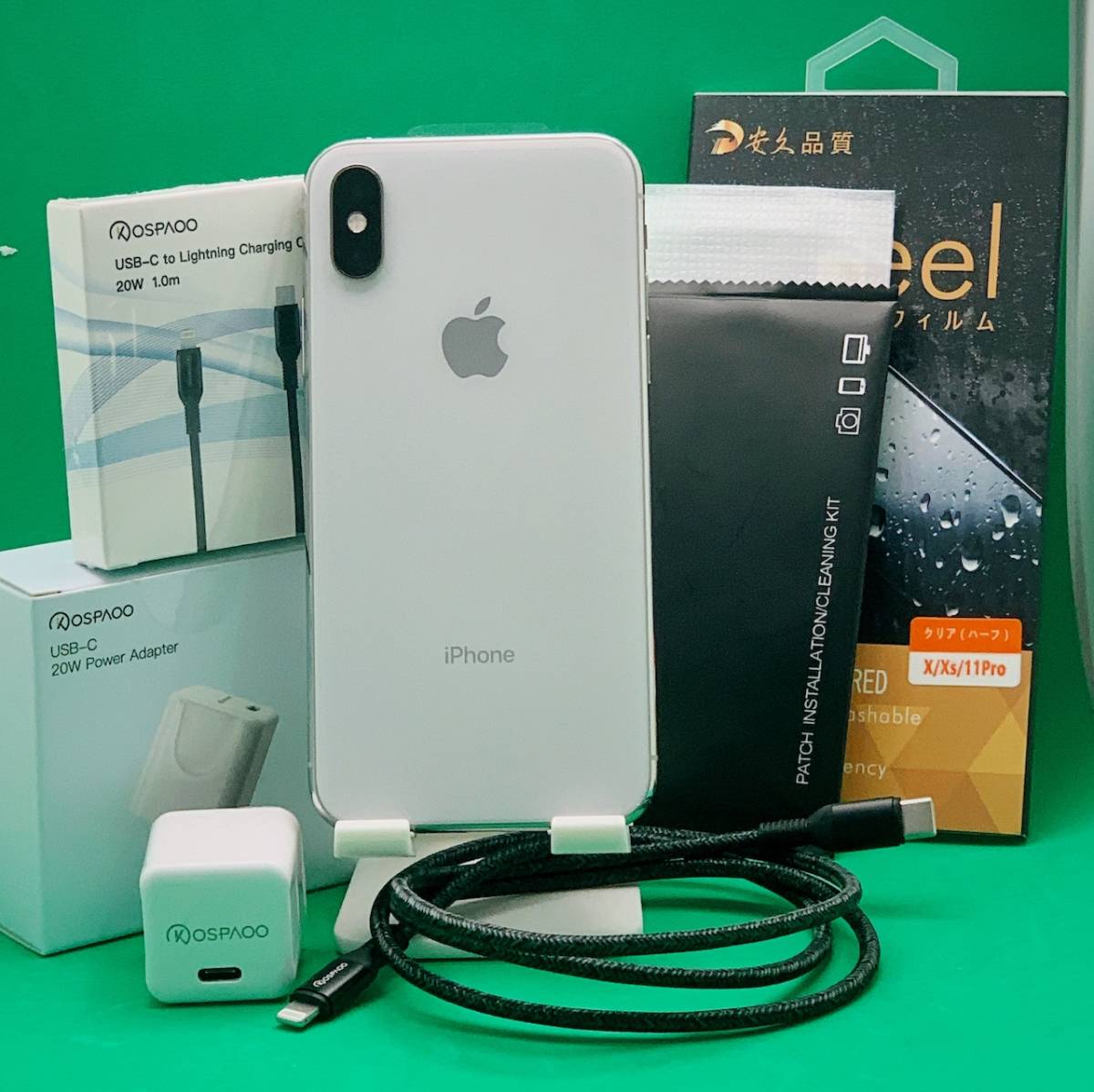 「PDセット付属」Apple iPhone Xs 256GB パネル新品 急速チャージ MTE12J/A Softbank SIMフリー シルバー「送料無料」220506 iPhone XS 256GB スペース 商品一覧｜ムスビー中古スマホ・中古タブレット専門 XSの通販