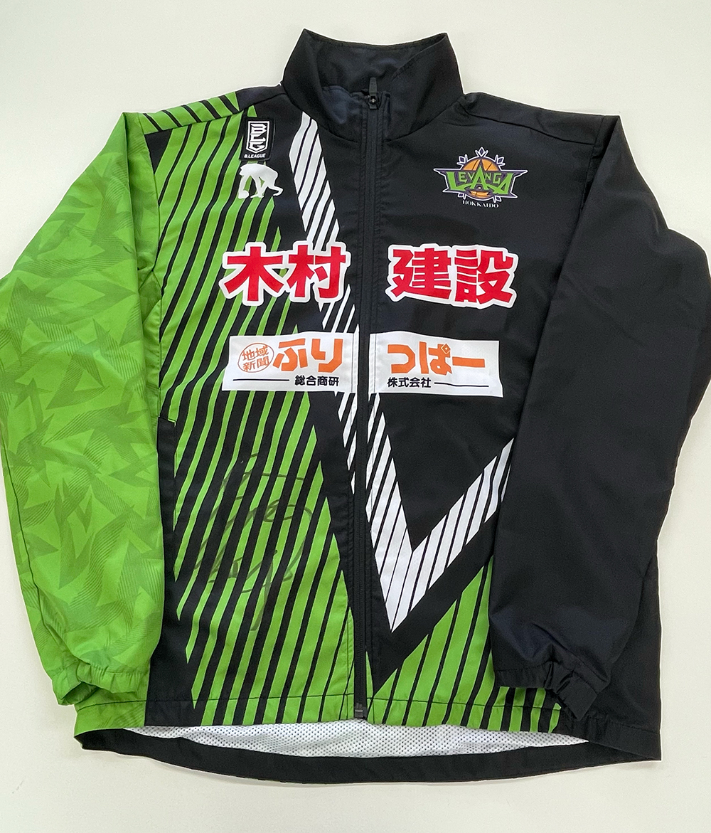 Bリーグ2021-22シーズン レバンガ北海道 #4 寺園 脩斗選手着用 ウォームアップジャケット