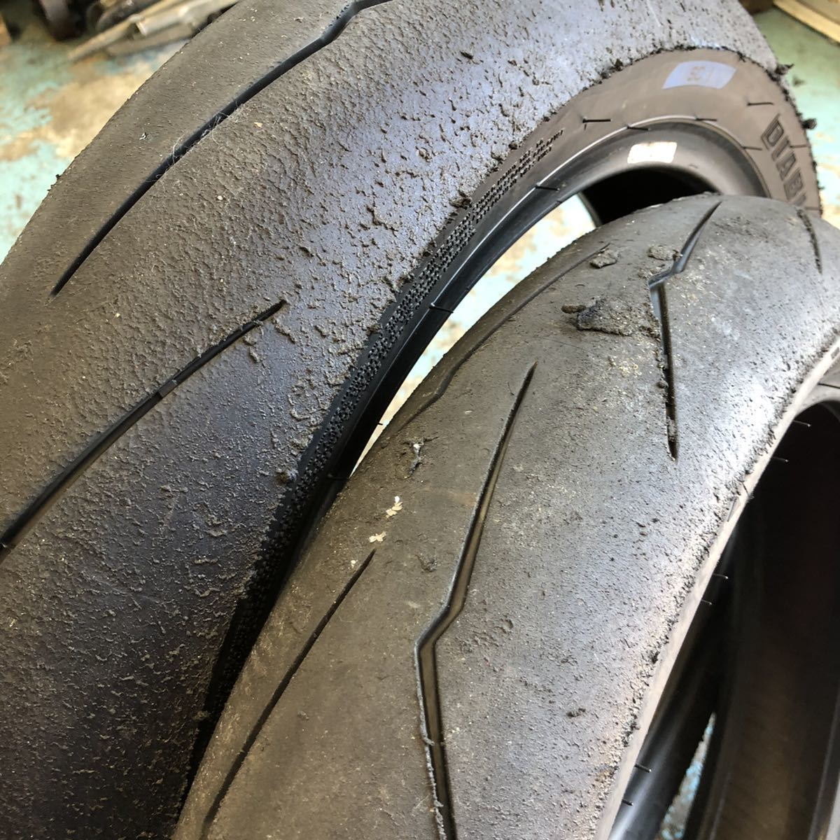 ピレリ ディアブロ スーパーコルサ SC 110/70-17 140/70-17 60分使用