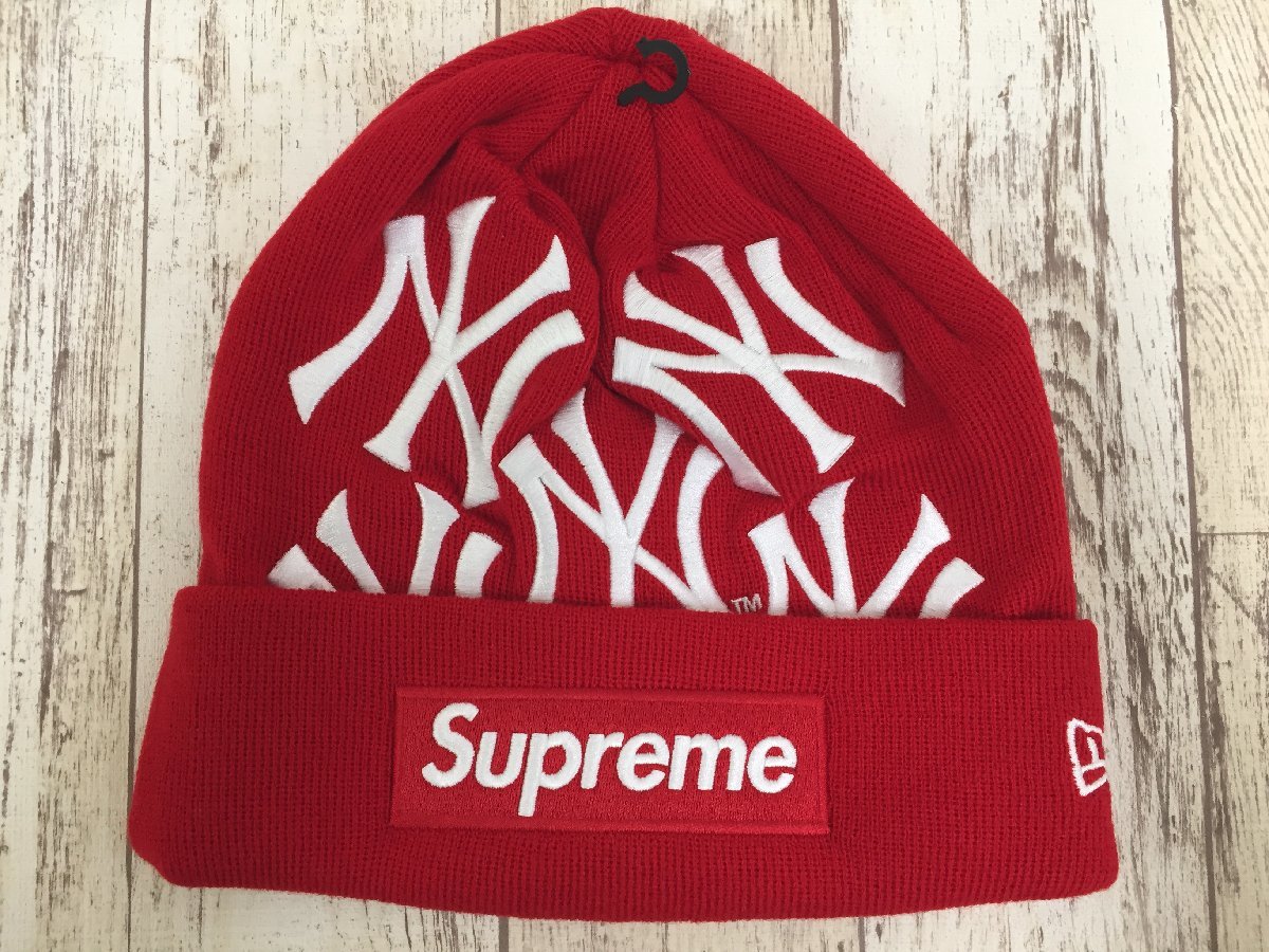 143A Supreme NEW ERA NEW YORK YANKEES BOX LOGO BEANIE 143a-supreme-new-era-new-york-yankees-box-logo-beanie