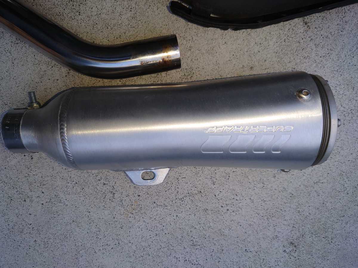 中古売り切りTW200 中古品 TW200 2JL スーパートラップ マフラー 