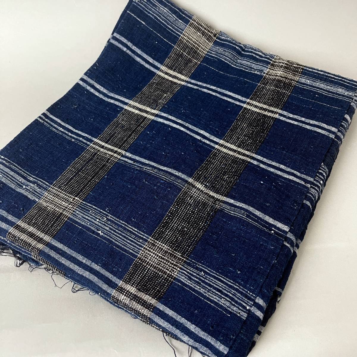 丹波布 木綿古裂 133×144cm 4巾 / 藍染木綿 民藝 襤褸 継ぎ接ぎ 表具裂