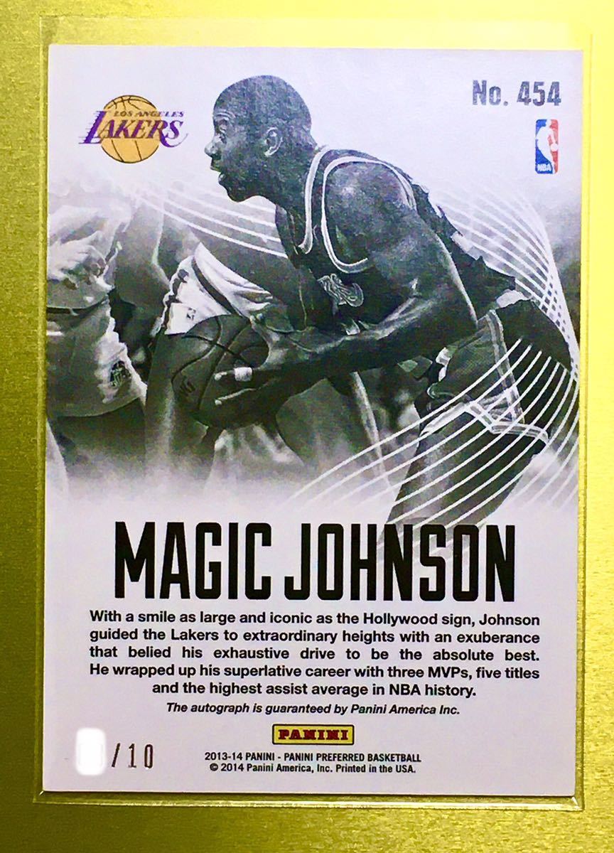MAGIC JOHNSON サイン入りカード Magic Johnson（2021-22 Panini  