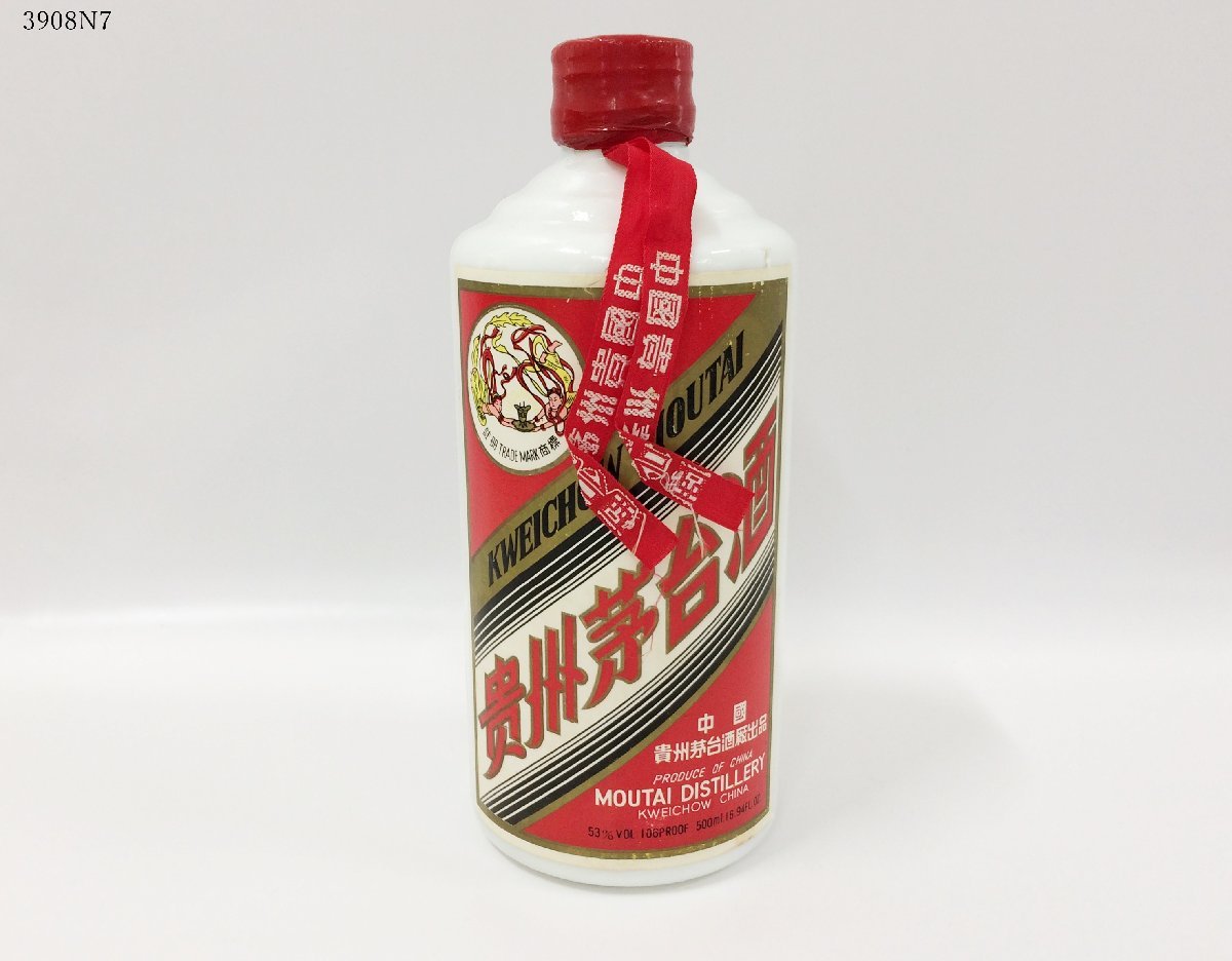 ★未開栓 中国酒 貴州茅台酒 マオタイ 天女ラベル 500ml 53％ 総重量 約979g 古酒 3908N7.