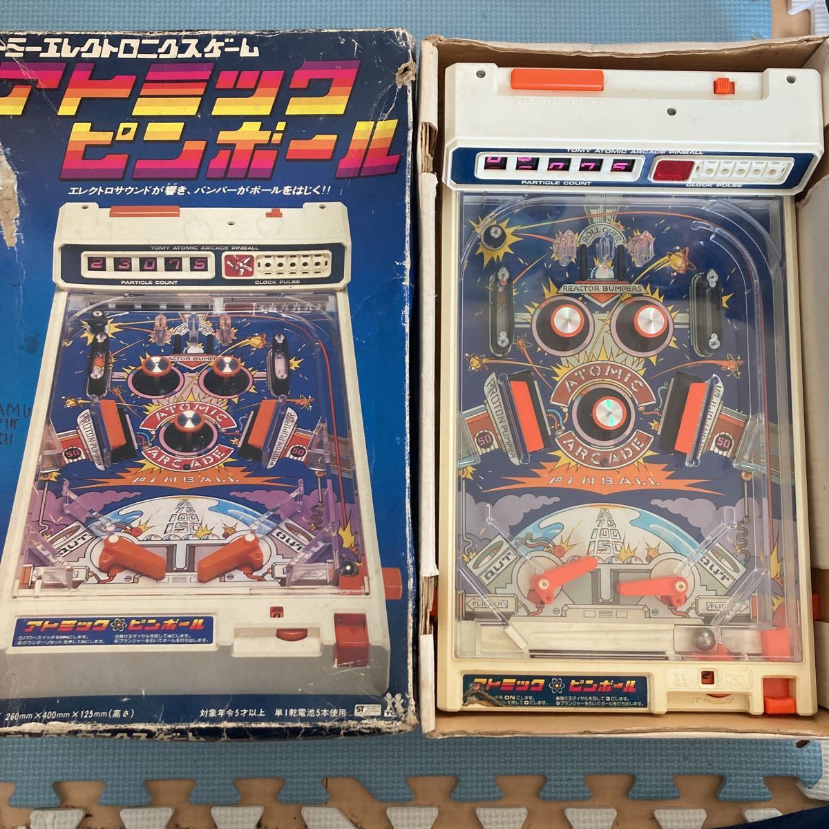 当時物 トミーエレクトロニクスゲーム アトミックピンボール 昭和