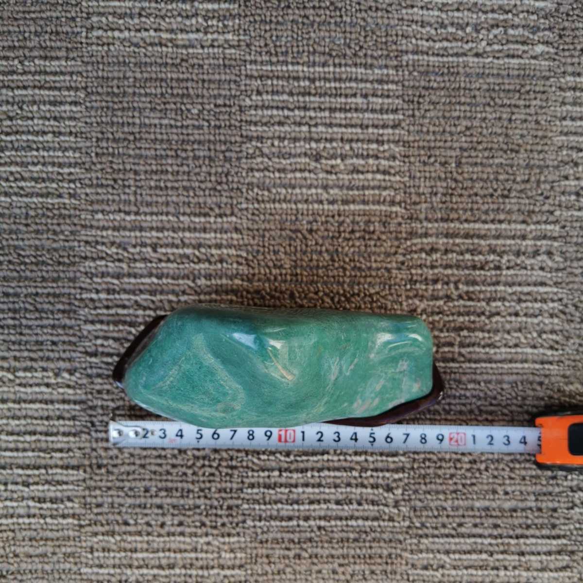 ナミビア翡翠1.4キロ 鑑賞石石盆石水石灯籠庭坪庭盆栽ガーデニング置物 