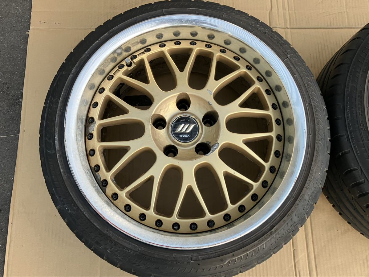 WORK ワーク VS-XX 17インチ 9J +18 PCD114.3 5H 5穴 2本 