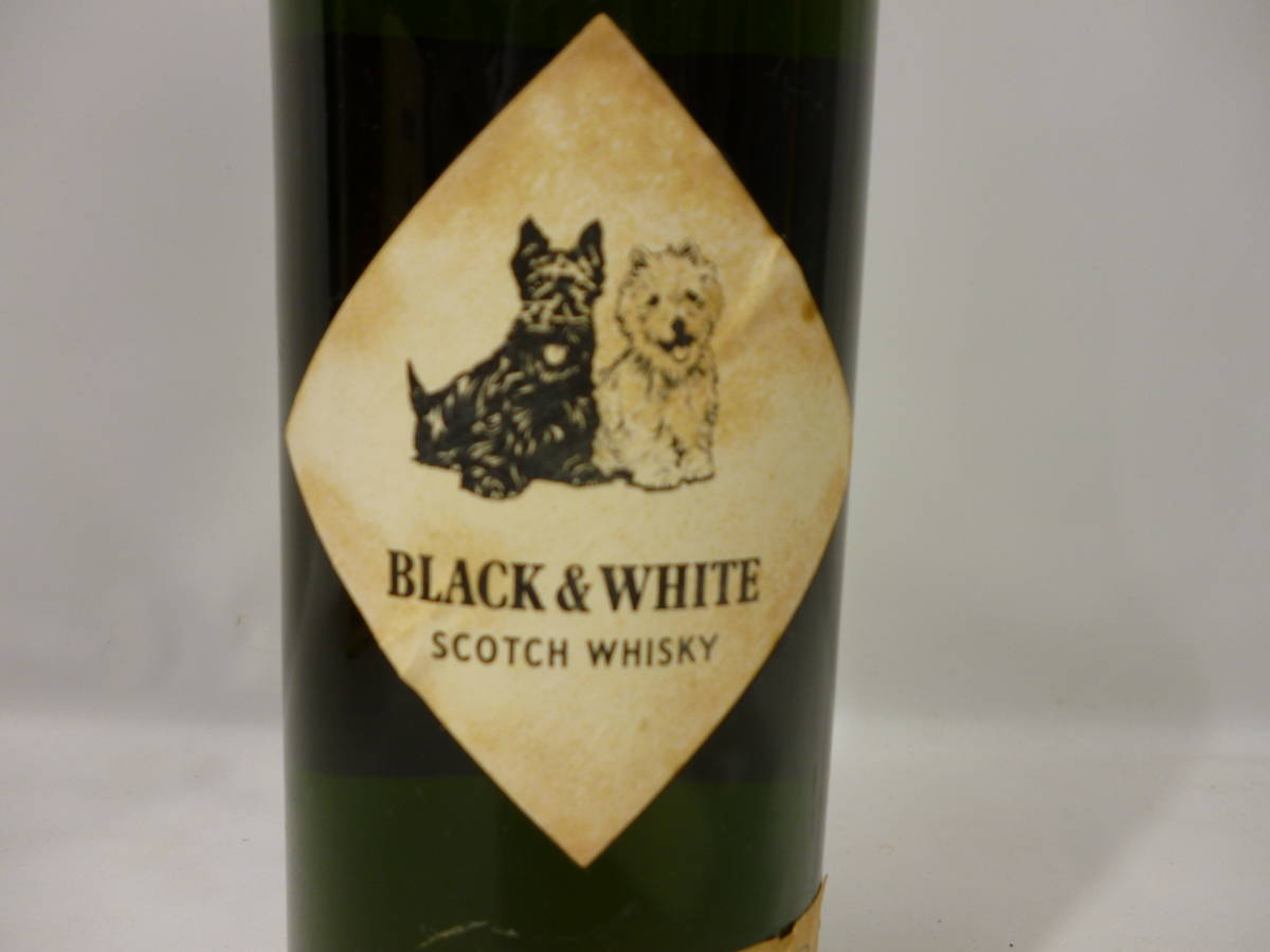 スコッチウイスキー ブラック＆ホワイト 760ml 43% 古酒 BLACK