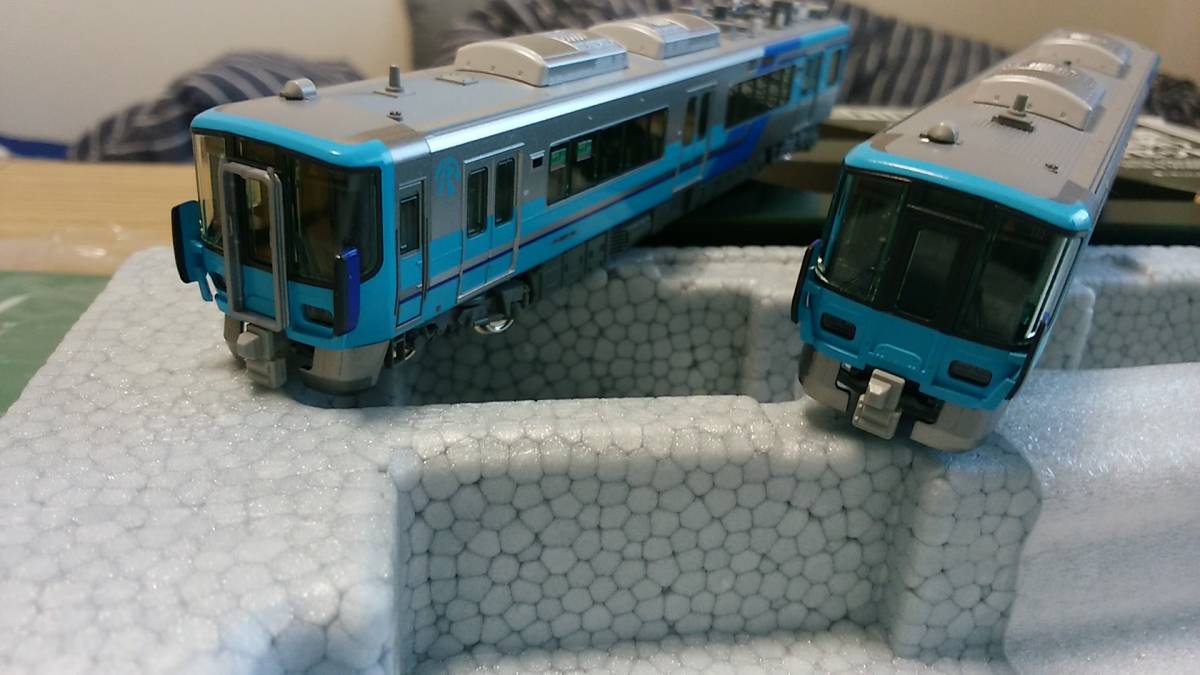 IRいしかわ鉄道521系（藍系）2両セット 室内灯取り付け済み KATO10-1509