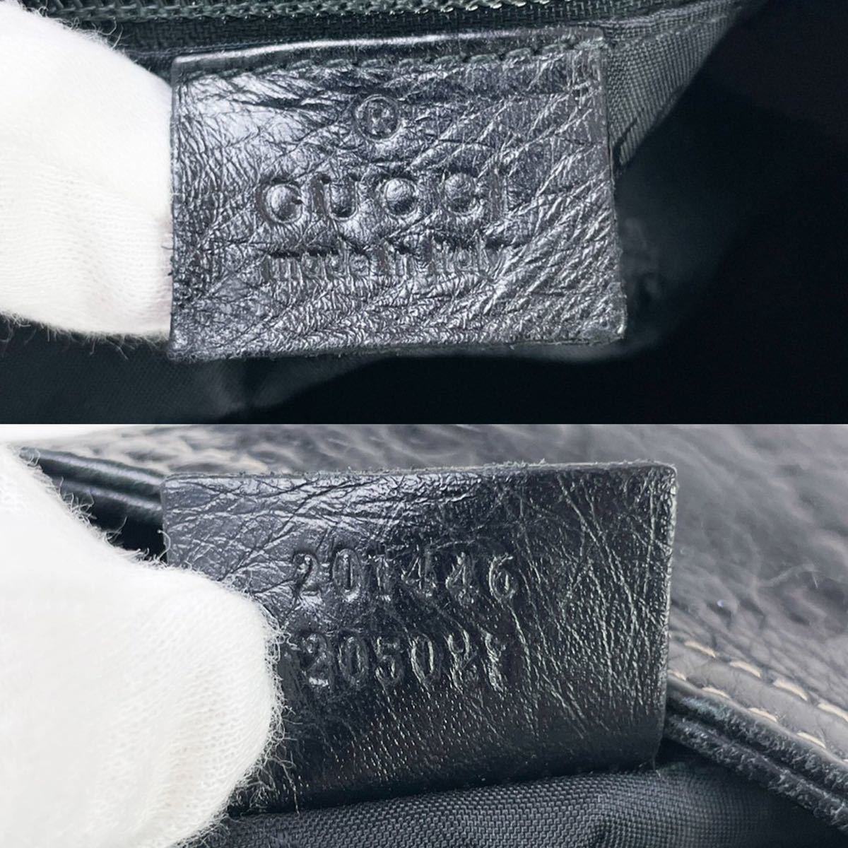 ●極美品●GUCCI●メンズ●サコッシュ●ショルダー バッグ●グッチ シマ●レザー 本革●斜め●ブラック 黒●かばん 鞄 カバン●スプリーム GUCCI グッチ 美品 GGキャンバス 1円美品グッチ マイクロGG