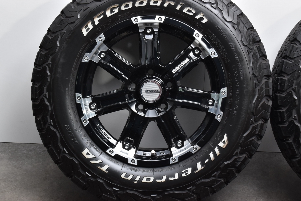 DAYTONA FDX-D 16in 7J +40 PCD114.3 RAYS BF - ホワイトレター付RAYS 人気