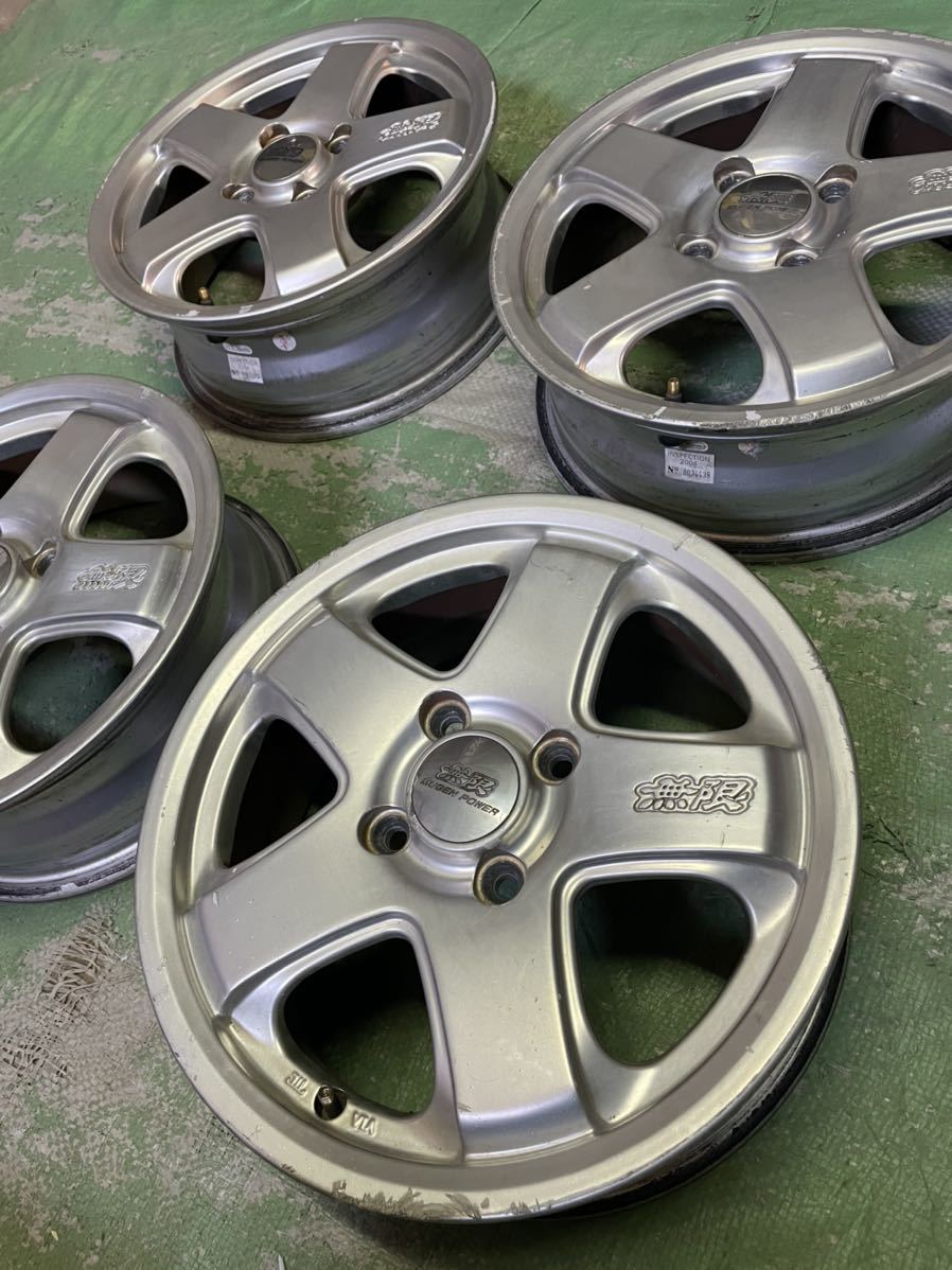 希少！ 無限 14インチ 4穴 PCD100 5J オフセット42 ホイール 4本 