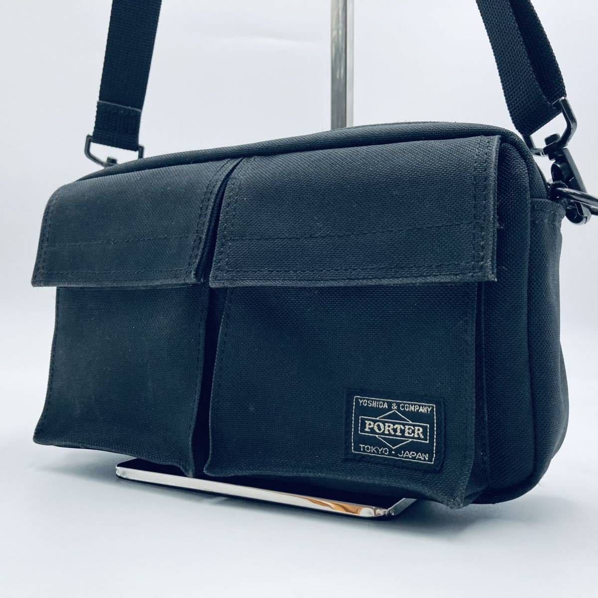 極美品】PORTER タンカー ショルダーバッグ 黒 廃盤 吉田カバン 1円