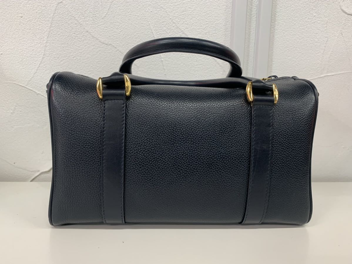✨美品✨GUCCI GG ボストンバッグ ハンド ネイビー ゴールド金具 レザー 1円スタート グッチ GUCCI ミニボストンバッグ 000.58.0093 ハンド