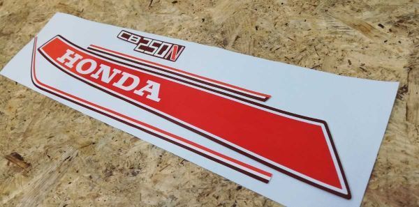 CB400Nデカールステッカー 即配可 HONDA CB250N CB400N ラインステッカー タンクデカール
