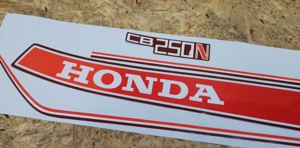 HONDA CB250N デカールステッカー 新品】CB250N 外装ステッカー 左右 