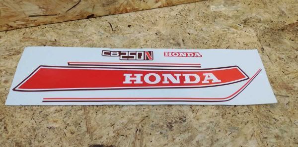 即配可 HONDA CB250N CB400N ラインステッカー タンクデカール