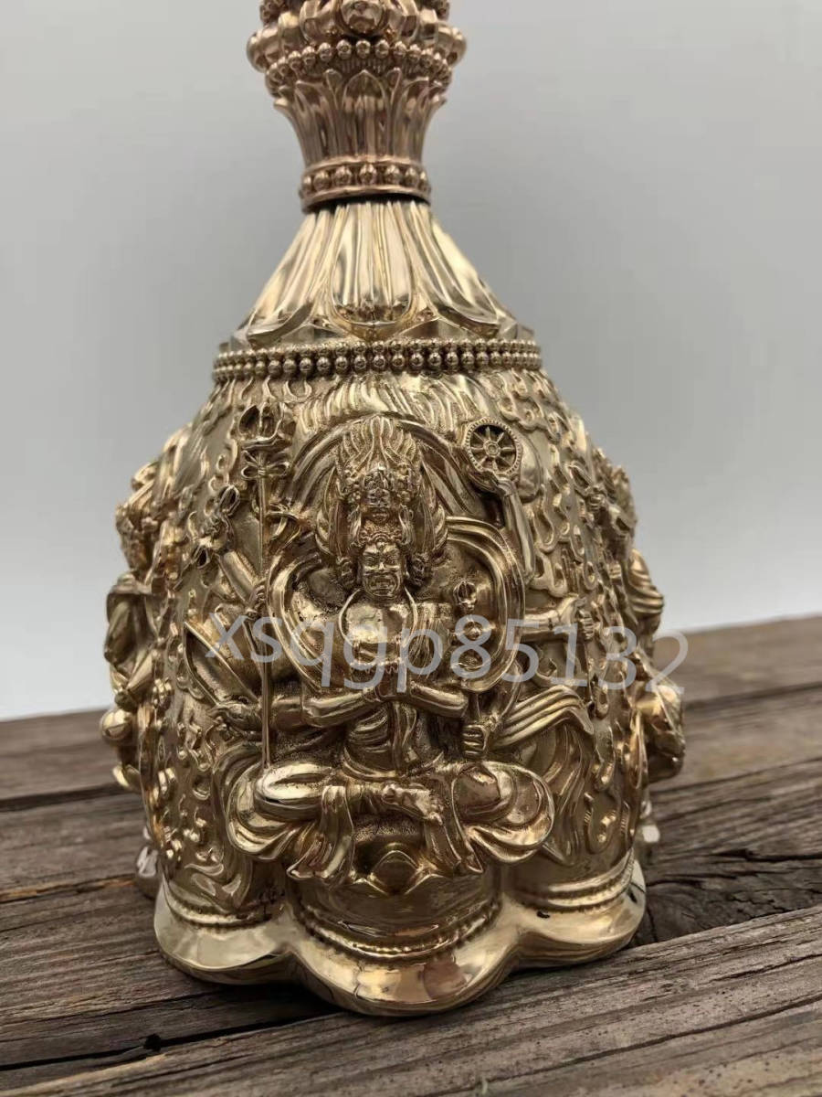 密教法具寺院用仏具」四大明王宝鈴響銅製26 cm