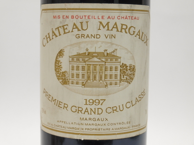 漏れ跡/ダメージ有Chateau Margaux シャトー・マルゴー 1997年 750ml