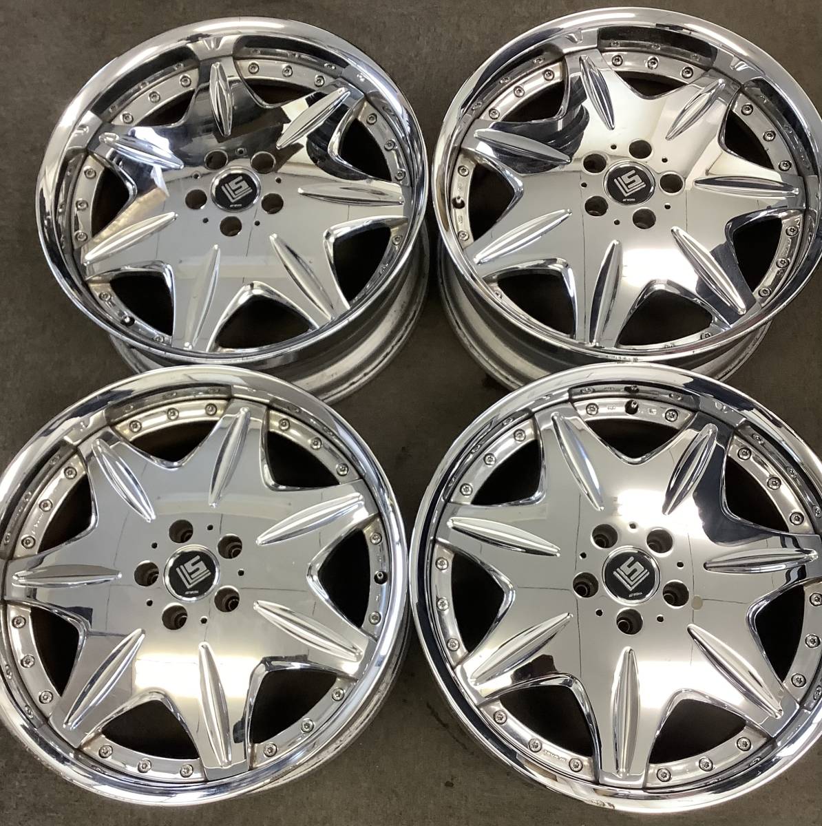 ワーク WORK LS 20インチ メッキ 8．5J ＋39 114.3 4本 