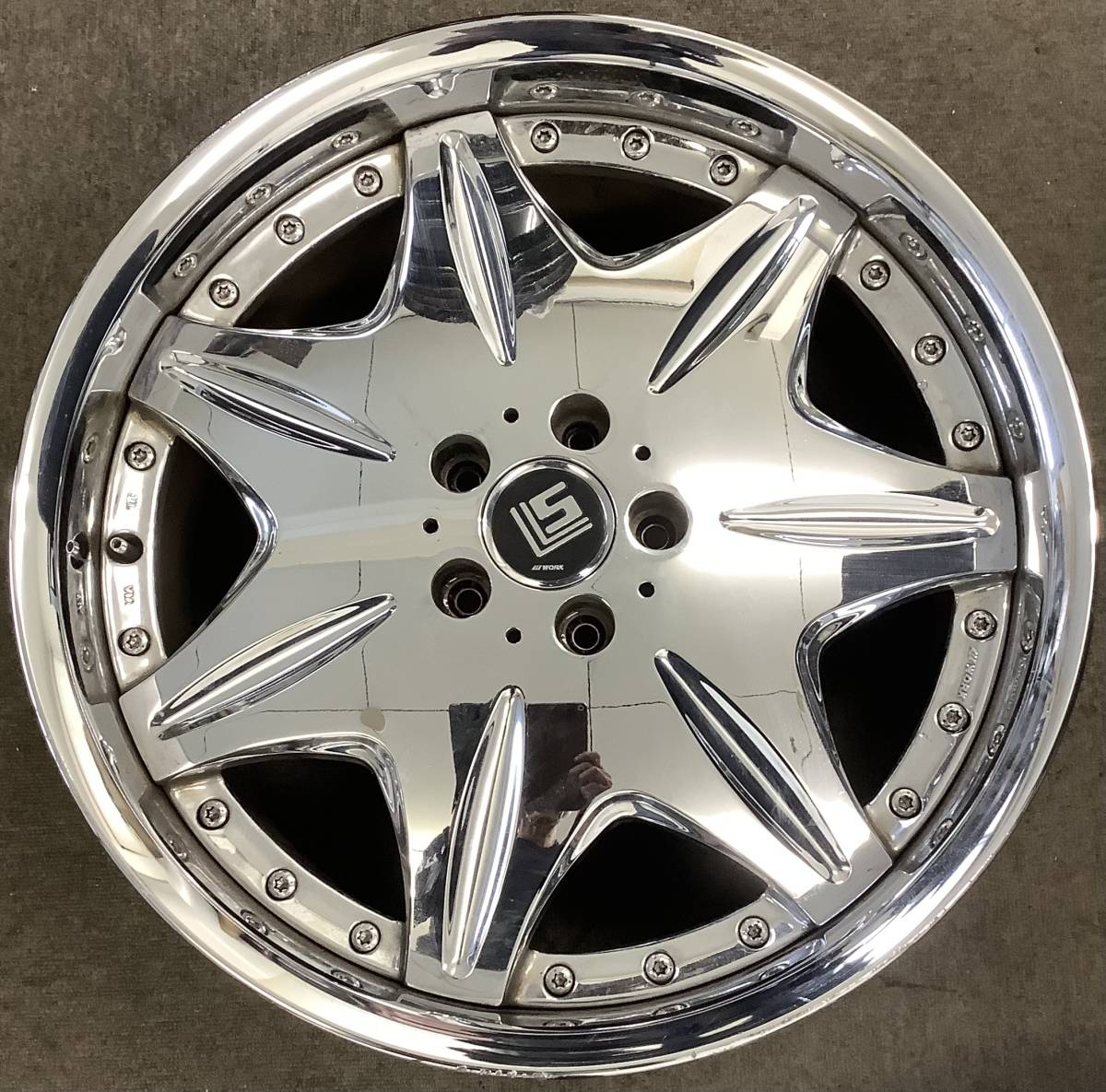 ワーク WORK LS 20インチ メッキ 8．5J ＋39 114.3 4本 