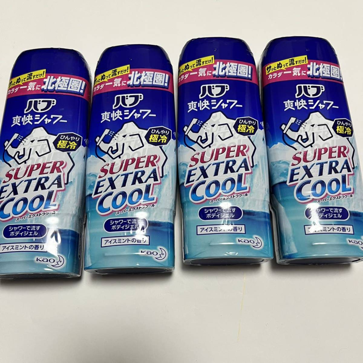 バブ 爽快シャワー スーパーエクストラクール アイスミント 4本セット 24本