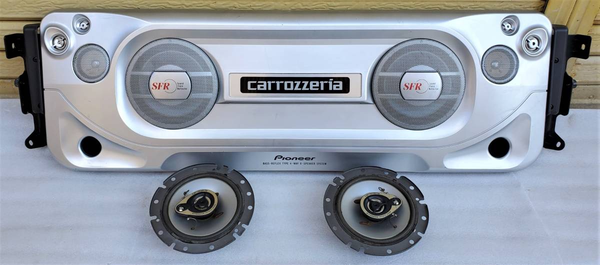 Pioneer carrozzeria 天吊りスピーカー ☆倉庫整理品 カッコいい スピーカー 天吊り＆16cm 3WAYスピーカー