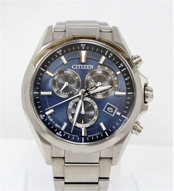 送料無料☆CITIZEN【ATTESA】E610-S104203 エコドライブ 電波時計