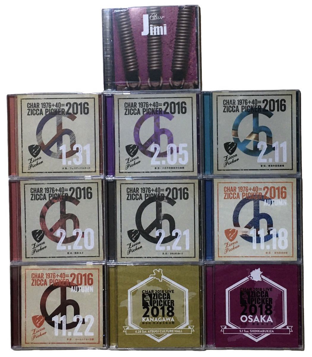 Char CD– PICKER 0 Live ライブレコーディングCD「ZICCA CHAR– 2018