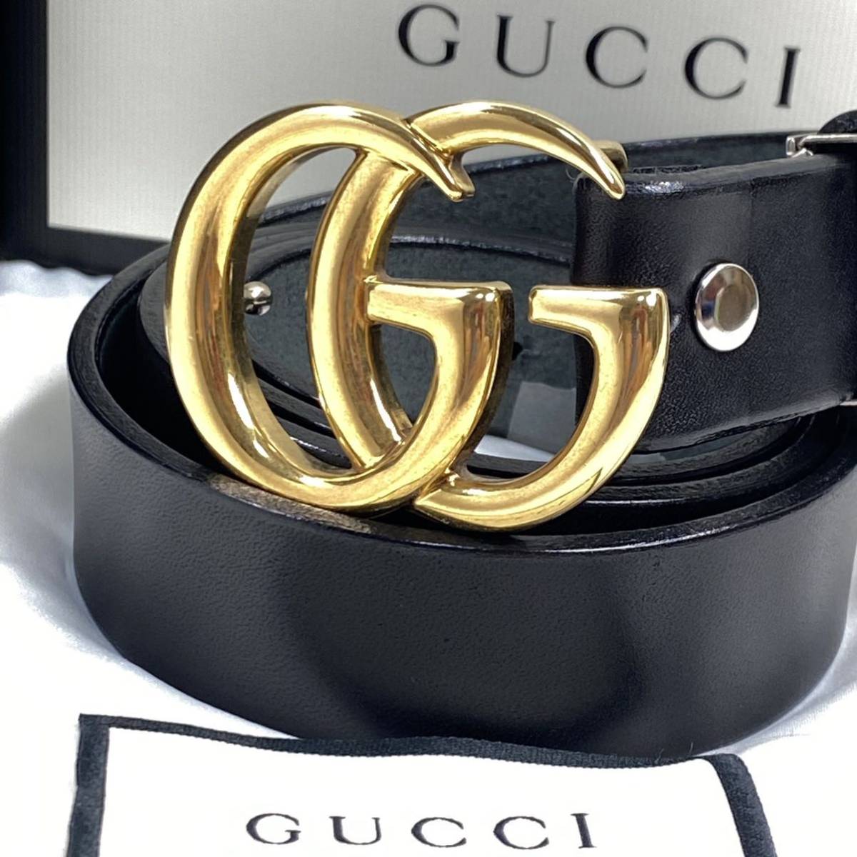 漂う高級感】GUCCI グッチ マーモントメンズベルト レザーベルト