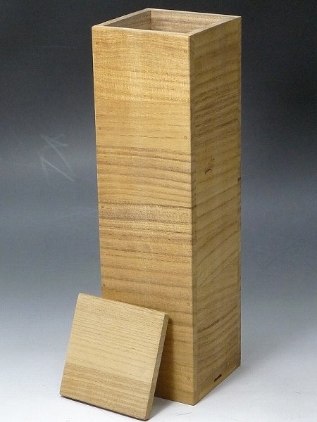 80KB13 箱のみ 花瓶用等共箱 飾壷用心箱空箱木 R 桐箱 内寸：125×125