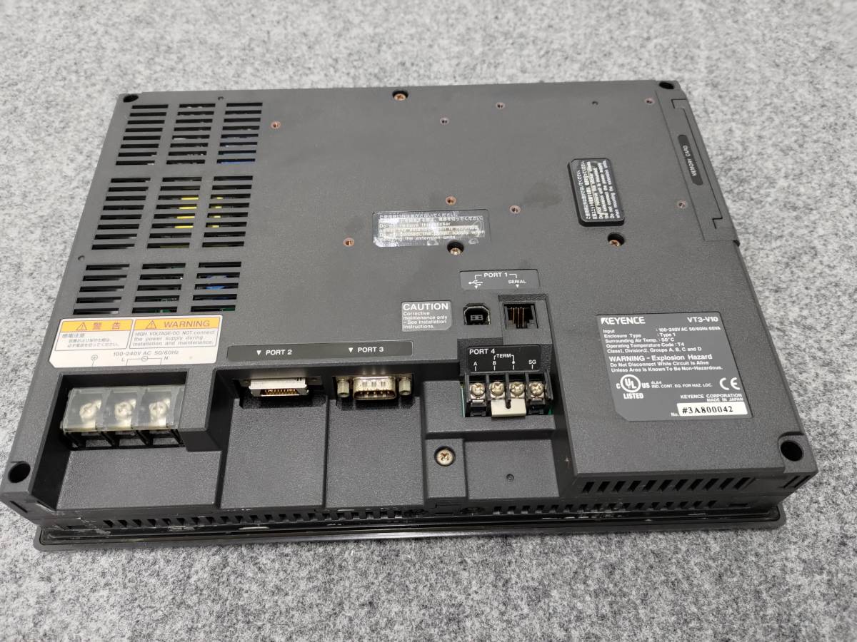 キーエンス・10型 VGA TFTカラー タッチパネル VT3-V10 VGA TFTカラー