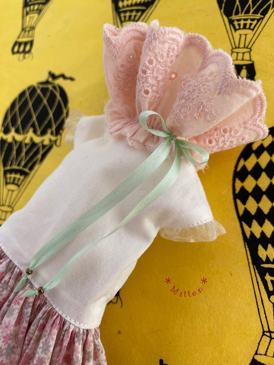 | 1&frasl;6サイズドール用BonBons チェリー＆ギンガムセーラーワンピース 犬服 ピンク 0 ONE 2025秋冬 おしゃれな子供服 OCTAVE（ワンオクターヴ）丸襟おでかけワンピース アウトフィット 1&frasl;6 セーラーワンピースセット bjd ドール服 ワンピース（スーツ・セットアップ