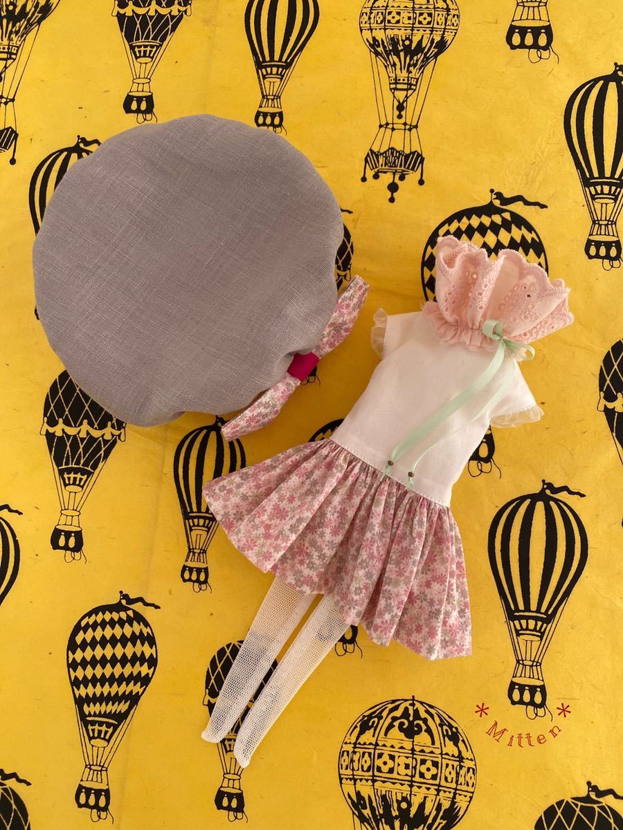 | 1&frasl;6サイズドール用BonBons チェリー＆ギンガムセーラーワンピース 犬服 ピンク 0 ONE 2025秋冬 おしゃれな子供服 OCTAVE（ワンオクターヴ）丸襟おでかけワンピース アウトフィット 1&frasl;6 セーラーワンピースセット bjd ドール服 ワンピース（スーツ・セットアップ