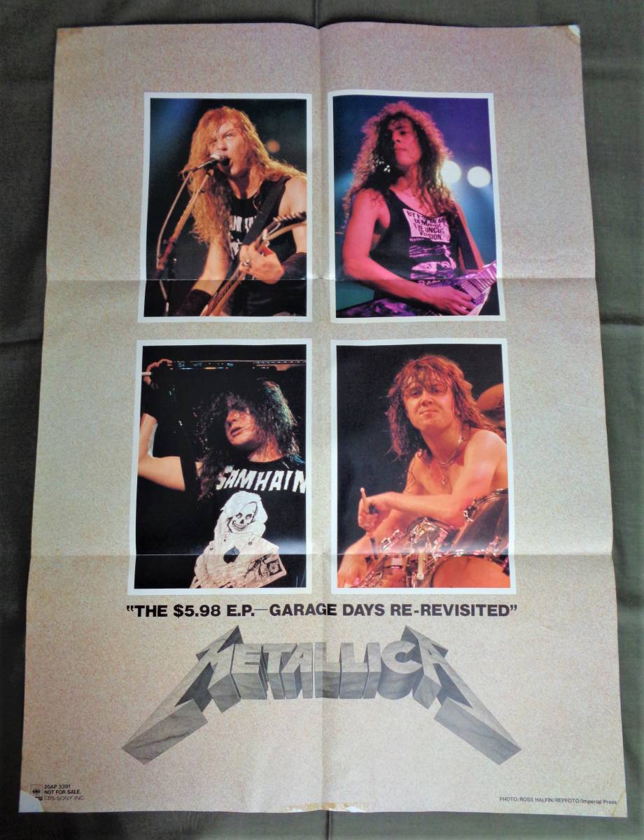 美品! シュリンク残 METALLICA [メタル・ガレージ＋メタリカ] ポスター