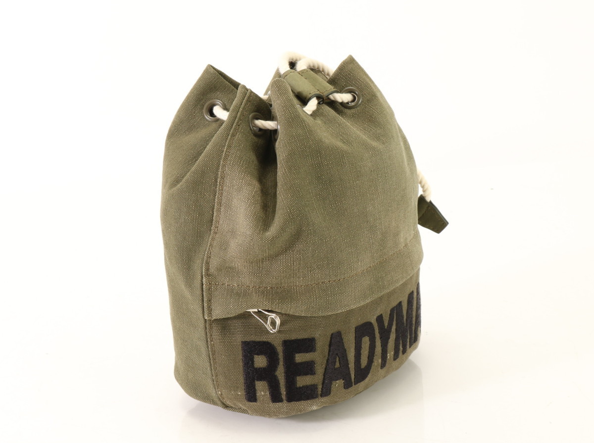 ■1円■新品同様■レディメイド■定価53，900円■キャンバス■巾着 バッグ■ドロスト■1点物■リメイク■レディース■メンズ■BBM8-B7 READYMADE | (レディメイド) 17時に発売 READYMADE（レディメイド）の新作商品を8月29日(火) ブランド買取のRINKAN