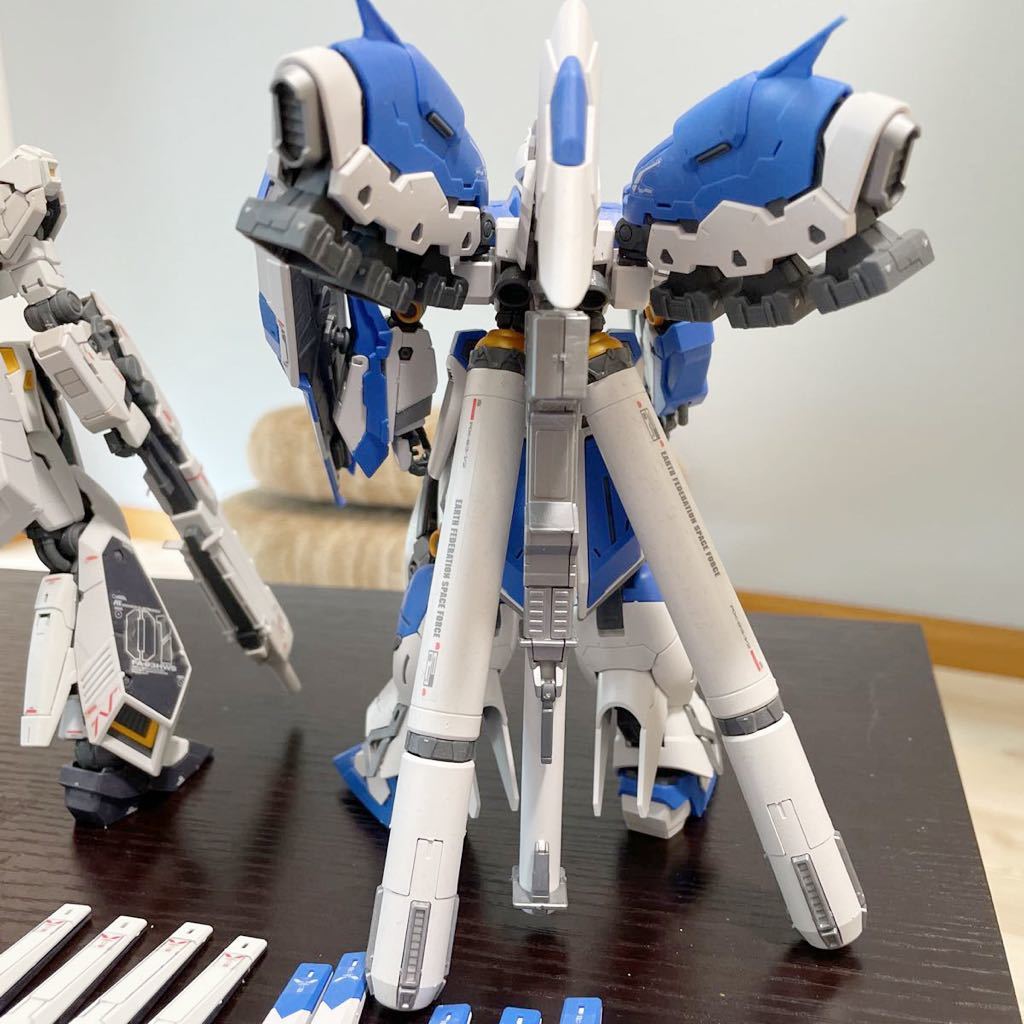 送料無料 RG νガンダム Hi-νガンダム セット HWS 完成品 ジャンク