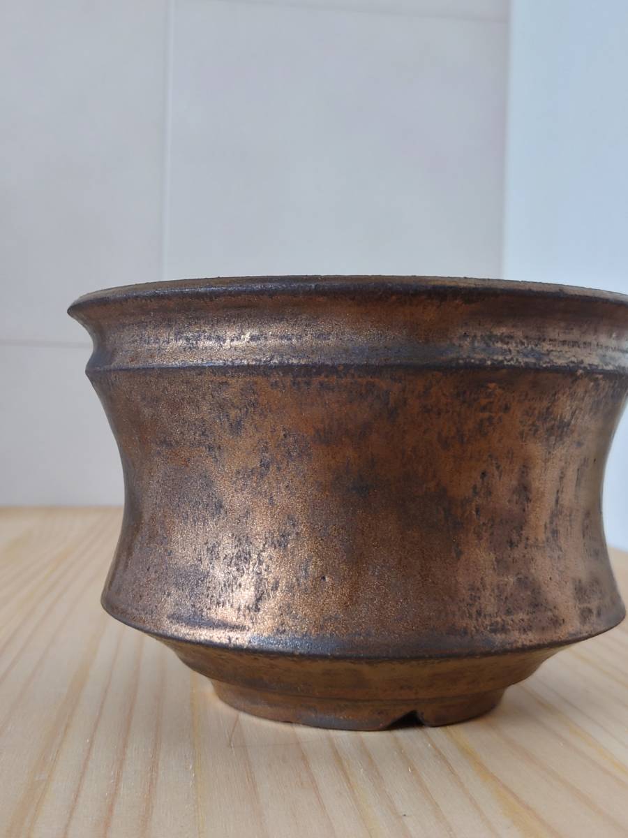 カタチ製作所　バレル　クーレター　ゴールド　L カタチ製作所 Mederu pot バレル Lサイズ ゴールド 【コレクション鉢