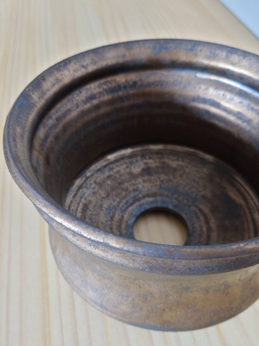 カタチ製作所 Mederu pot バレル Lサイズ ゴールド 【コレクション鉢