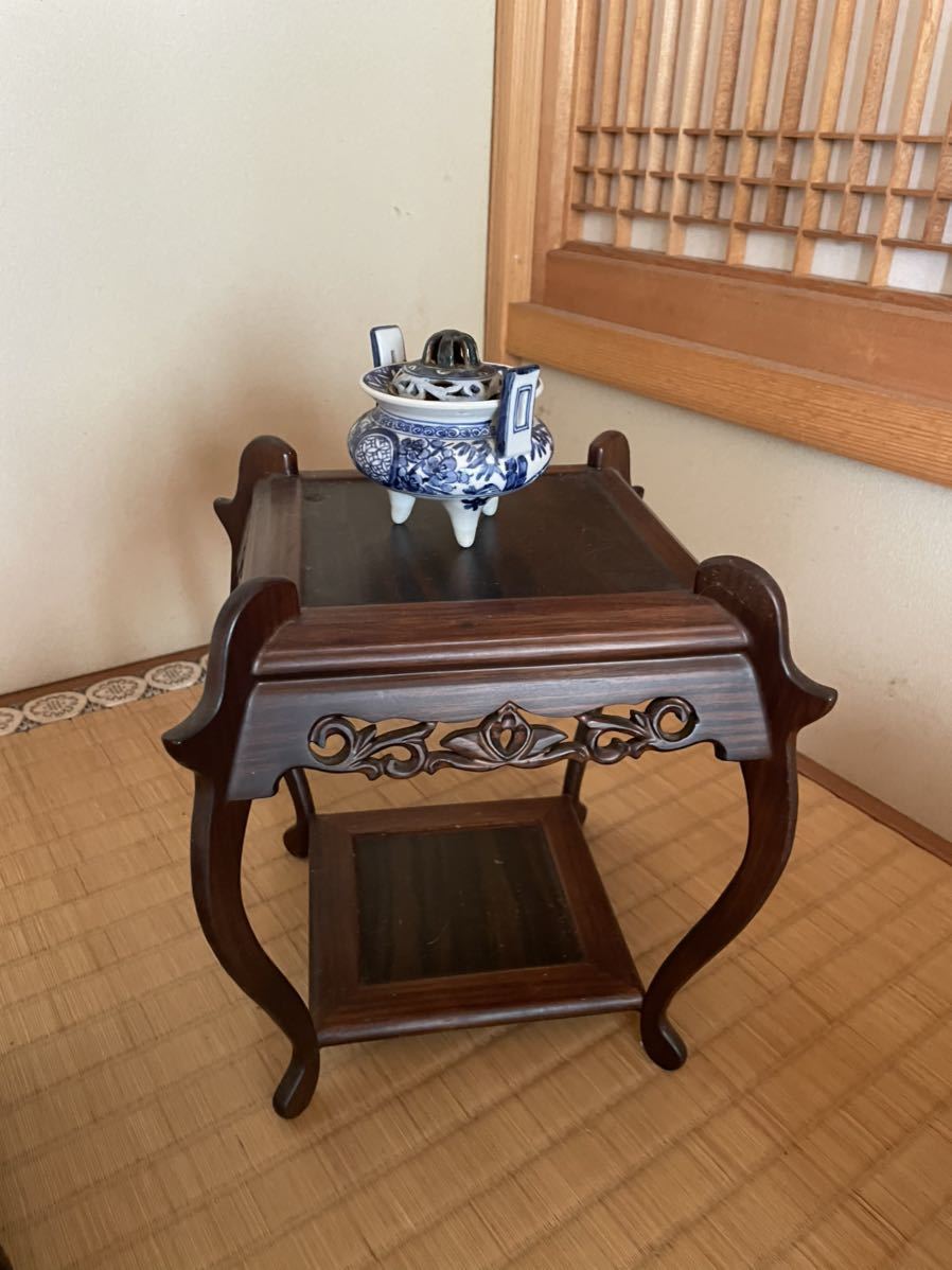香炉台 床の間 花台 飾台 香炉 台の通販 | 飾り台 敷板 茶道具 売