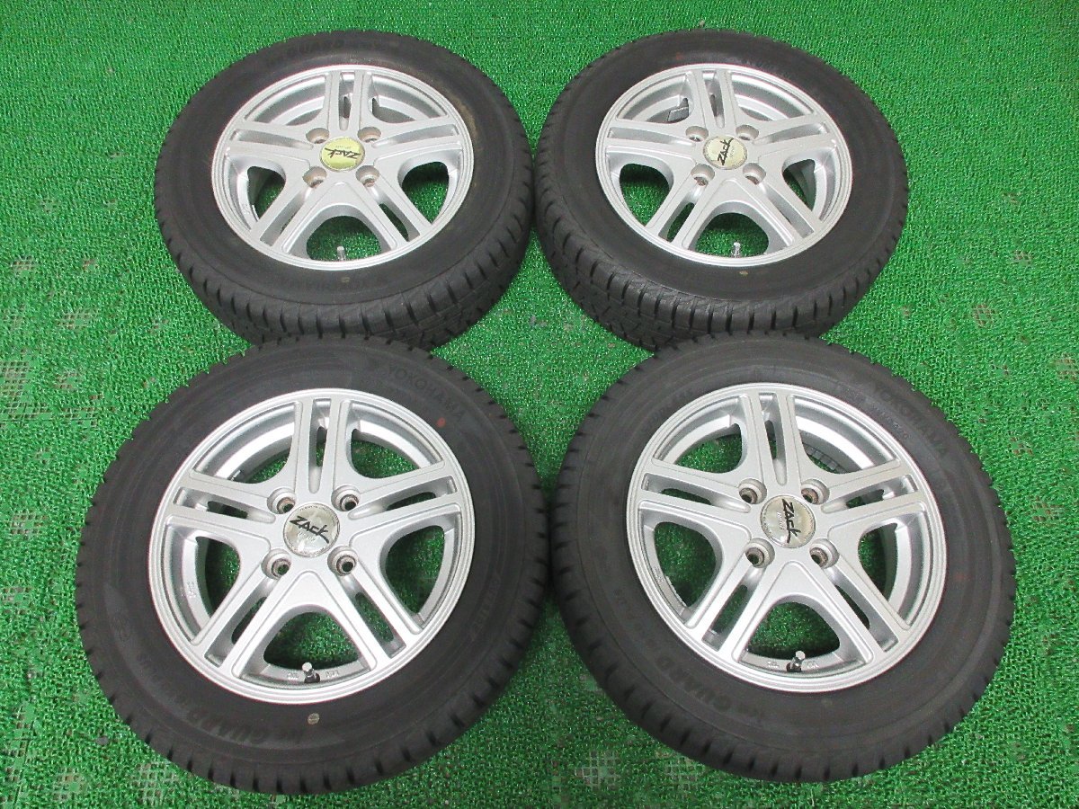 新作，大人気 AN344 155/65R13 超溝高 9分山 ヨコハマ スタッドレス iG50 PLUS 20年製 ホイールセット 4本 激安 ワゴンR アルト ライフ ミラ(スタッドレスタイヤ)｜売買されたオークション情報、yahooの商品情報をア 4穴