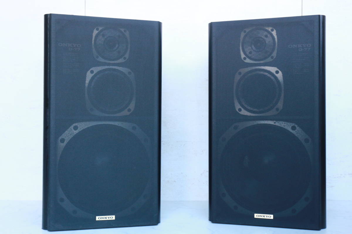 ONKYO オンキョー D-77 D-77RX ペア 音響□3wayスピーカー□ONKYO