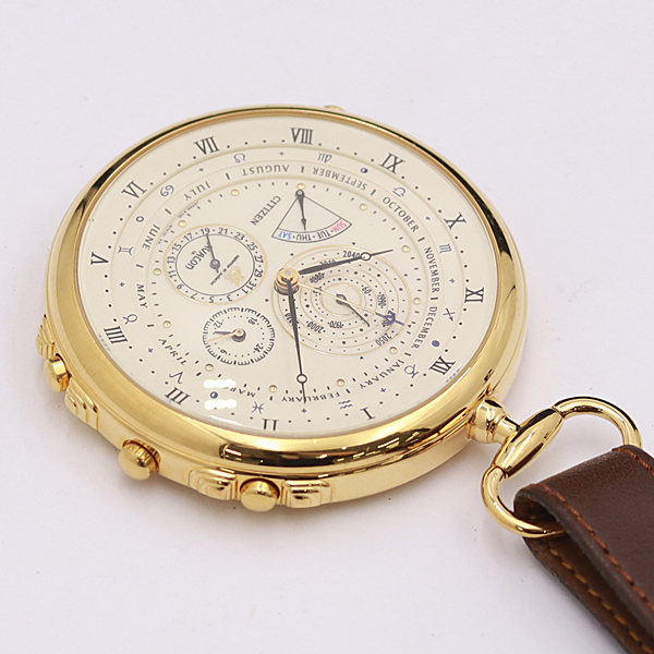 アバロン スーパーカレンダー CITIZEN シチズン 懐中時計 6700-G70129 