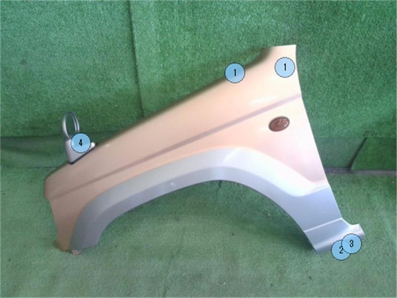 三菱 純正 パジェロミニ 《 H58A 》 左フェンダー MR414798 P21600-21013683