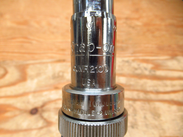 旧ロゴ Snap-on スナップオン トルクレンチ QJMR210D 3/8 工具 管理4R0712K